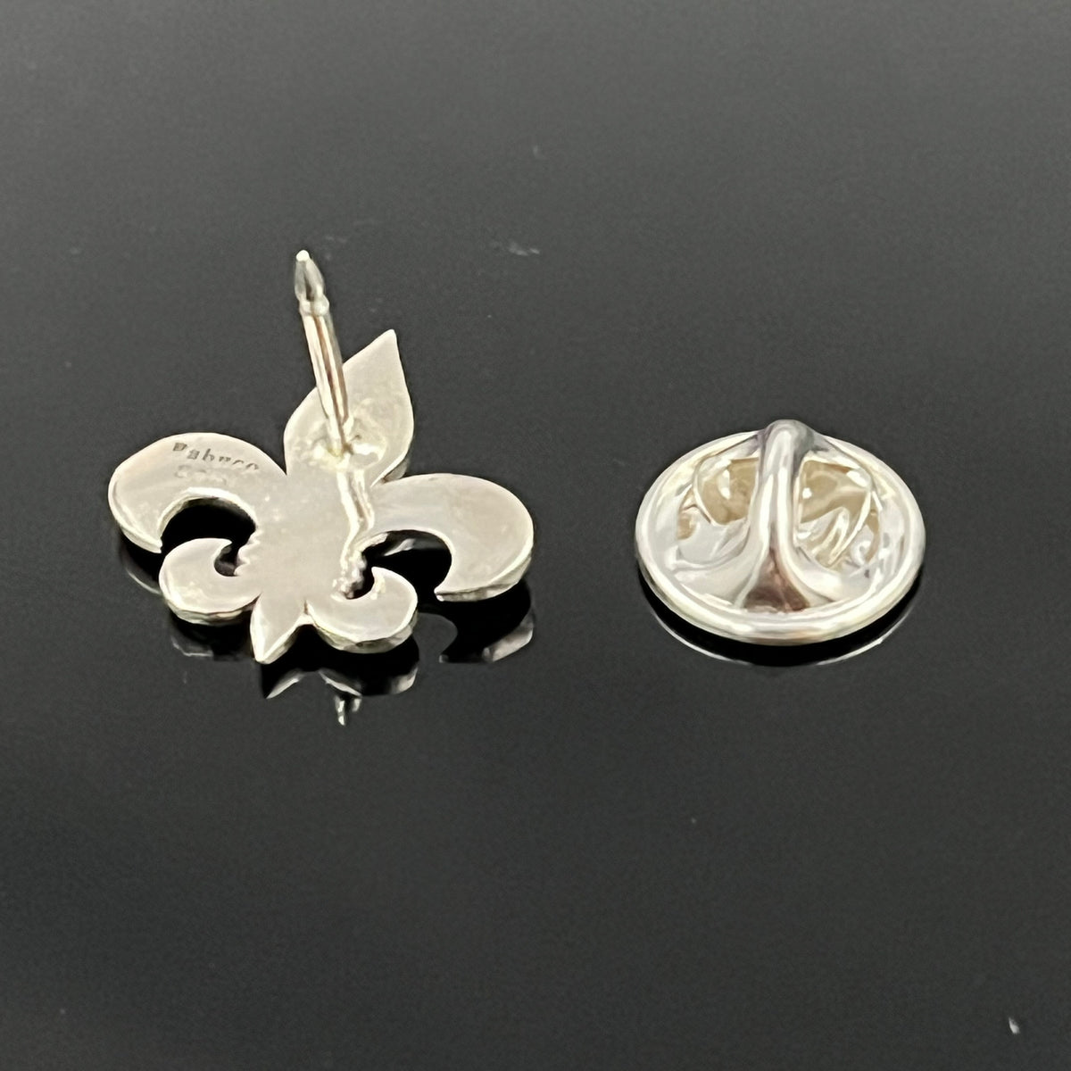 Broche en argent sterling Fleur de Lys : maçonnique, style médiéval, accessoire de chevalier