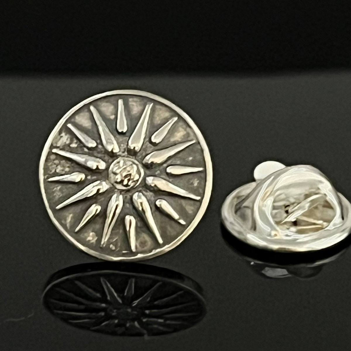Épingle à revers : Étoile macédonienne en argent sterling - Bijoux grecs faits à la main