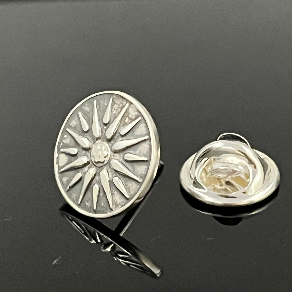 Épingle à revers : Étoile macédonienne en argent sterling - Bijoux grecs faits à la main