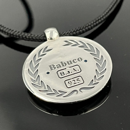 Collar Masónico, Escuadra y Compás Chapado en Oro (Esmalte Azul, Varias Longitudes)