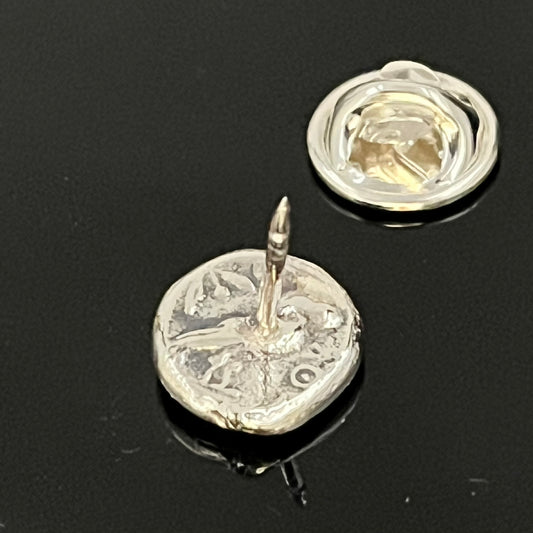 Broche Hibou en Argent Sterling: Design Pièce de Monnaie Mythologie Grecque Ancienne
