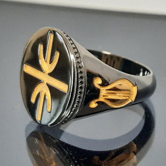 Delphic Epsilon Signet Ring: K18 Gold-Plated Sterling Silver — 3