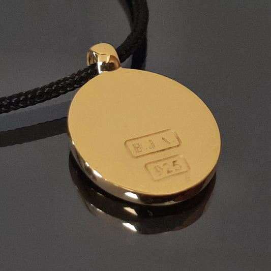 Gold Delphic Epsilon Pendant: Sterling Silver Apollo Necklace — 5