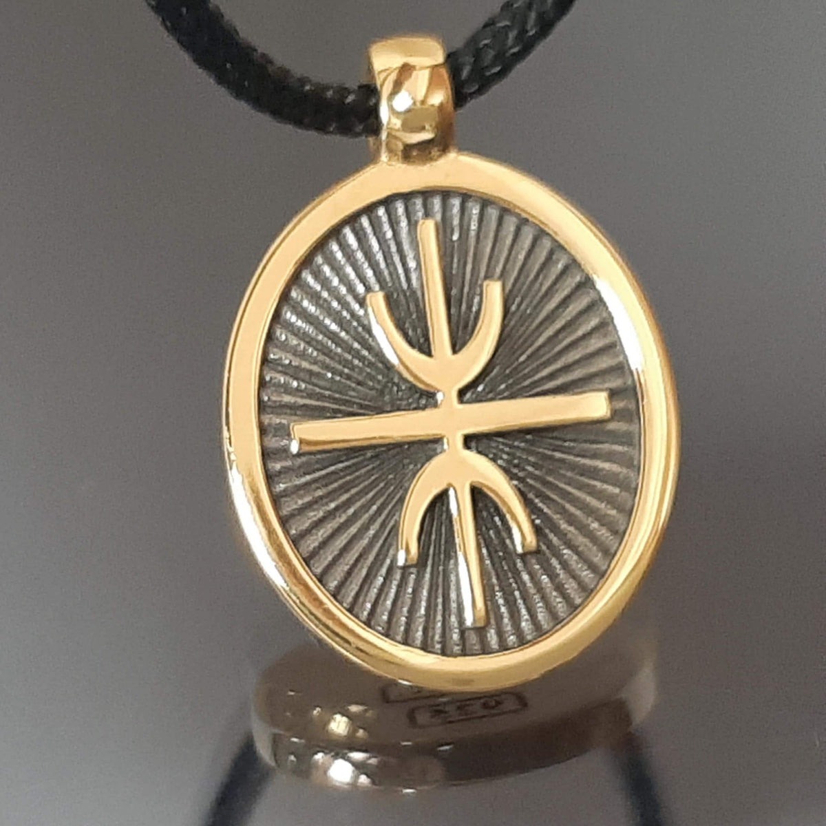 Gold Delphic Epsilon Pendant: Sterling Silver Apollo Necklace
