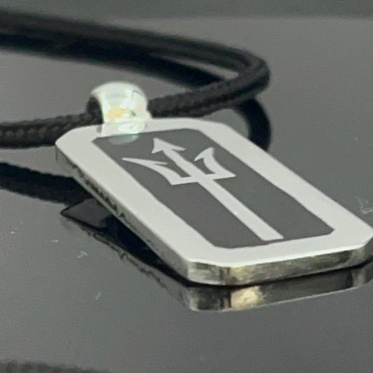 Sterling Silver Trident Pendant: Neptune's Greek Mythology Necklace — 4