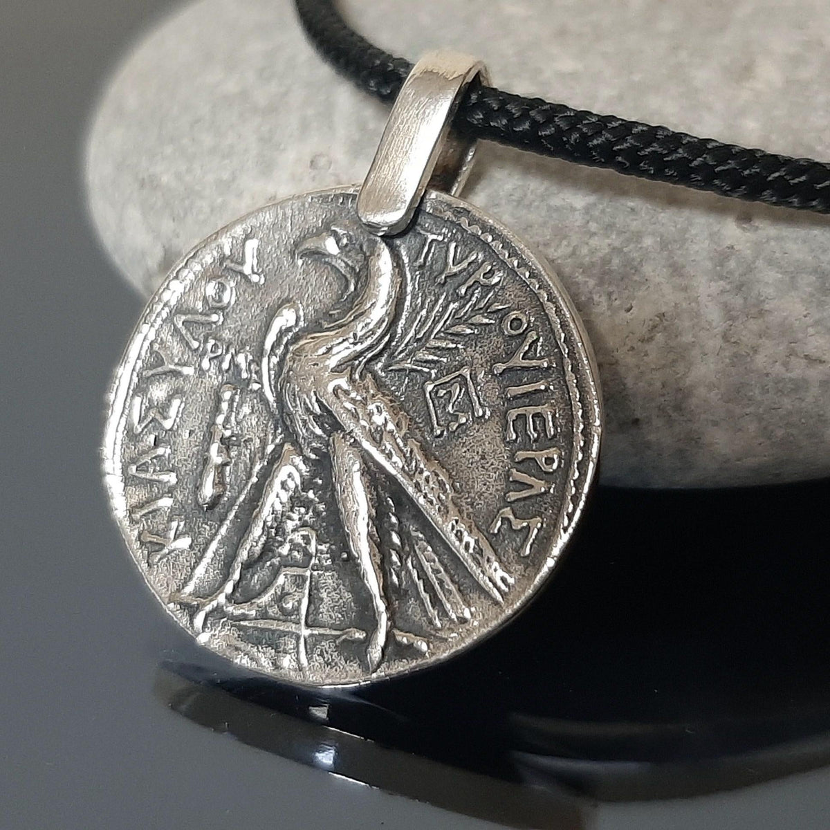 Sterling Silver Judas Shekel Pendant - Roman Coin Necklace — 3