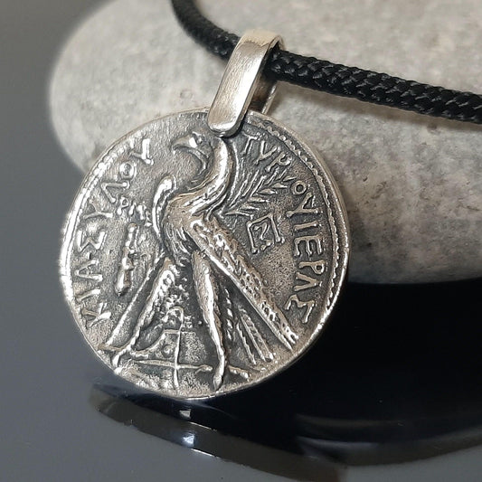 Sterling Silver Judas Shekel Pendant - Roman Coin Necklace — 3
