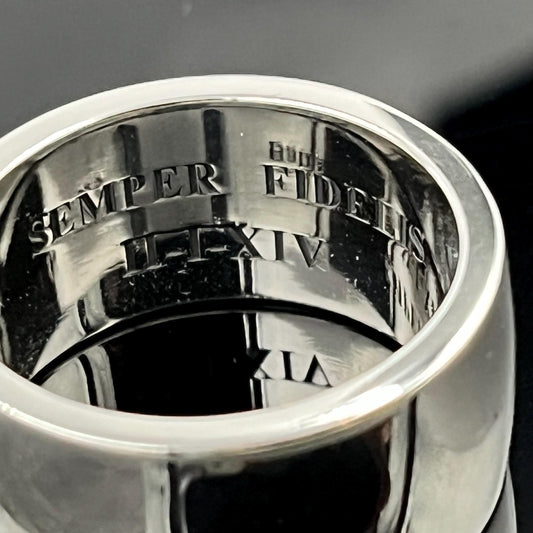 Sterling Silver Templar Ring - Saint Andrew's Cross, Medieval Crusader Style — 5